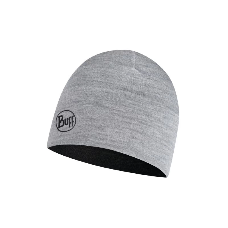 BUFF® BUFF® Lightweight Reversible Merino Wool Junior Hat - Black Light Grey - Afbeelding 2