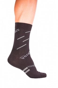 VeloToze Velotoze Merino Cycling Sock Active Compression - Black