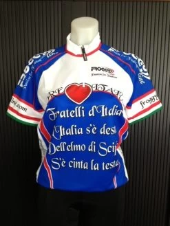 FL Fratelli D'Italia Wielershirt - Blauw